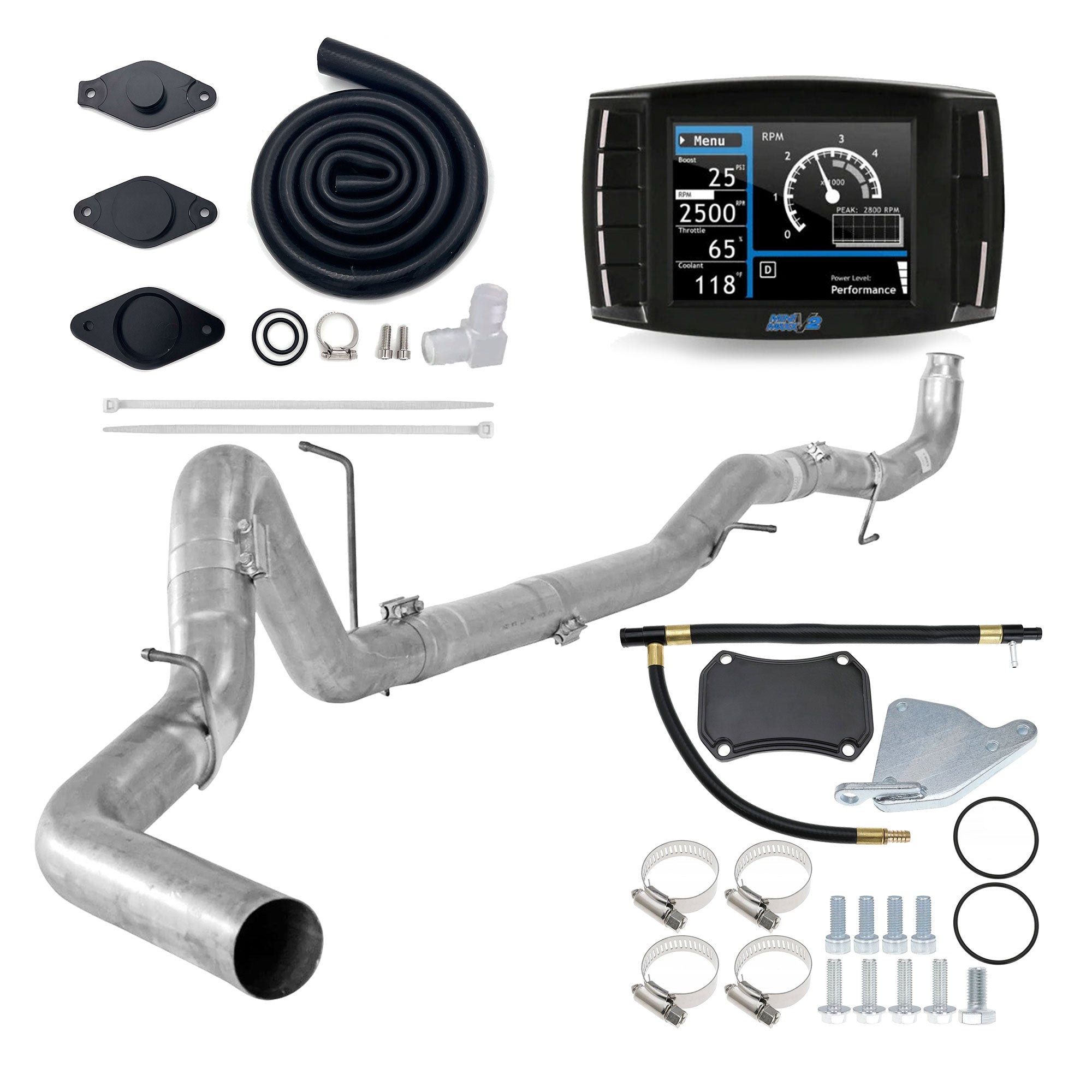 Full Delete Kit 4" DPF/CCV/DEF/EGR | 2011-2015 GM/Chevy Duramax LML 6.6L