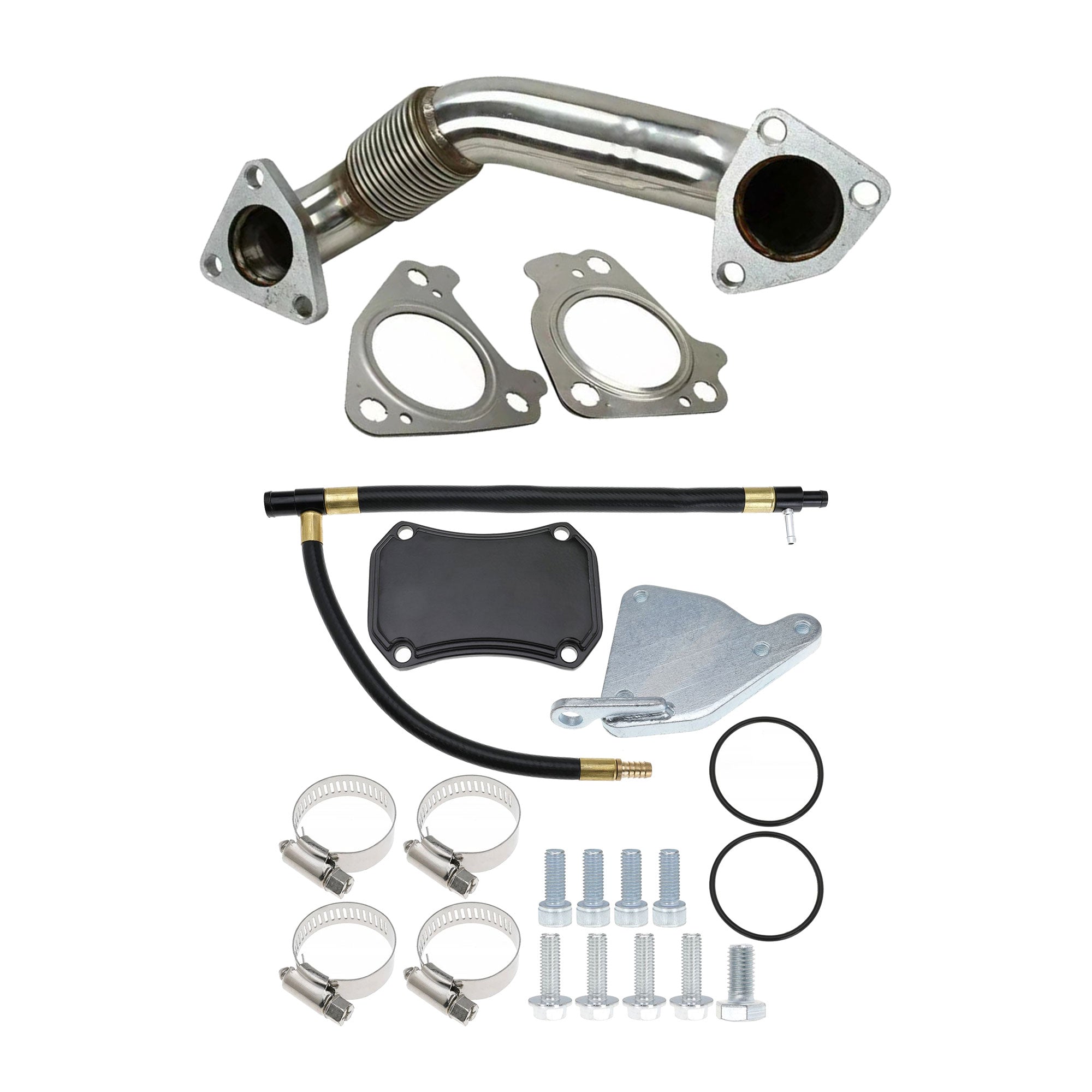 EGR Delete Kit | Passenger Side Up-Pipe | 2011-2016 GM/Chevy Duramax 6.6L