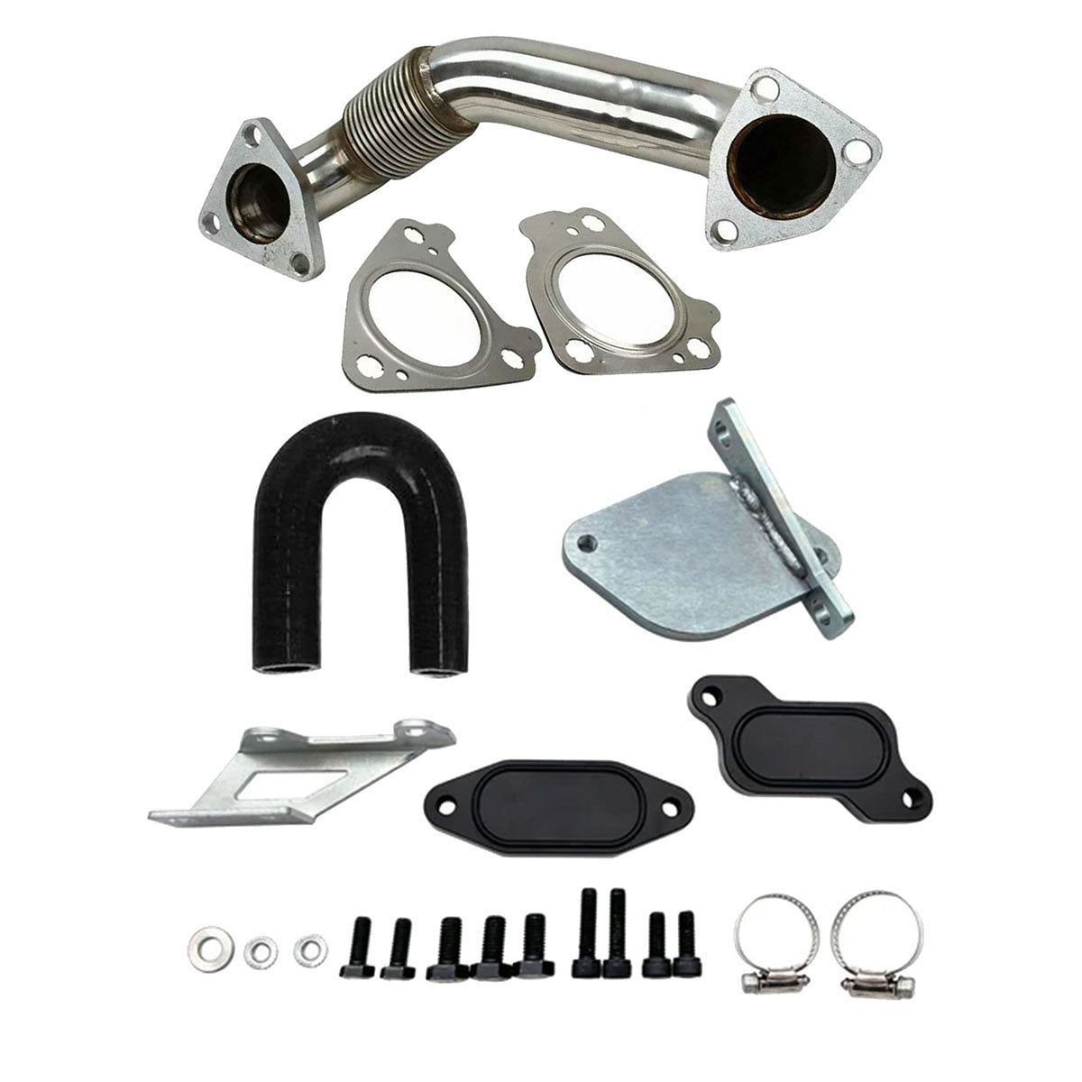 EGR Delete Kit | Passenger Side Up-Pipe | 2007.5-2010 GM/Chevy Duramax LMM 6.6L