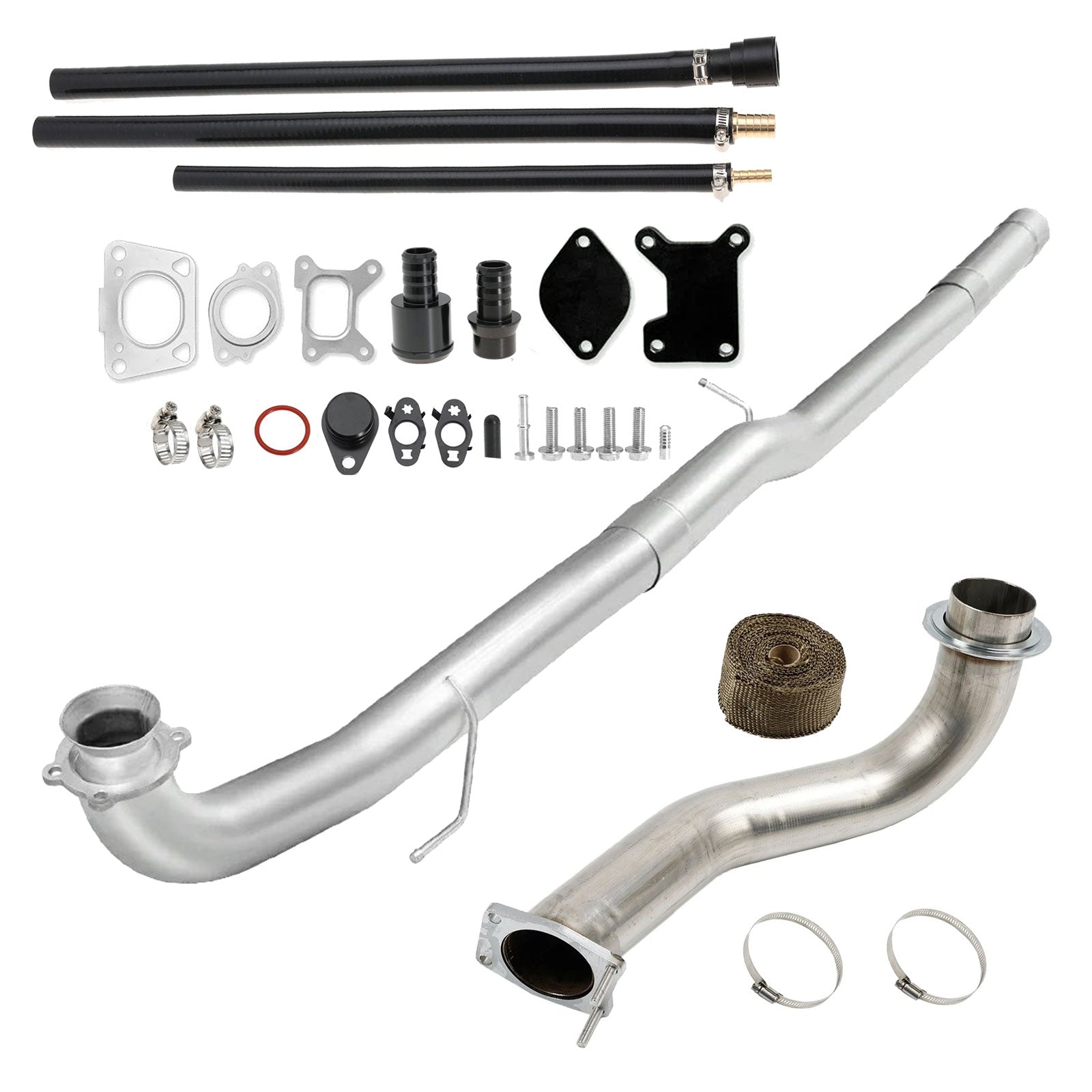 3.5" Downpipe | 4″DPF Pipe | EGR Delete | 2017-2022 GM/Chevy Duramax L5P 6.6L