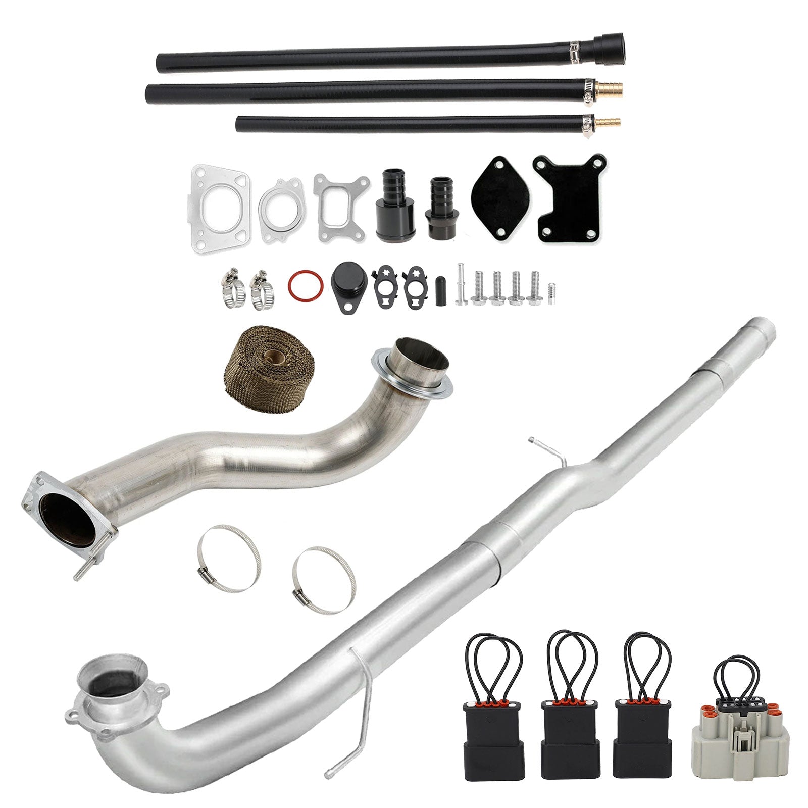 3.5" Downpipe | 4" DPF Pipe | EGR Delete | 2017-2019 GM/Chevy Duramax L5P 6.6L