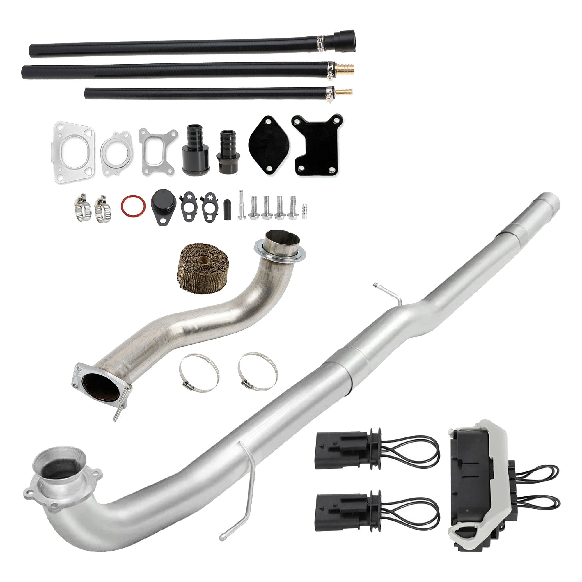 3.5" Downpipe | 4" DPF Pipe | EGR Delete | 2020-2022 GM/Chevy Duramax L5P 6.6L