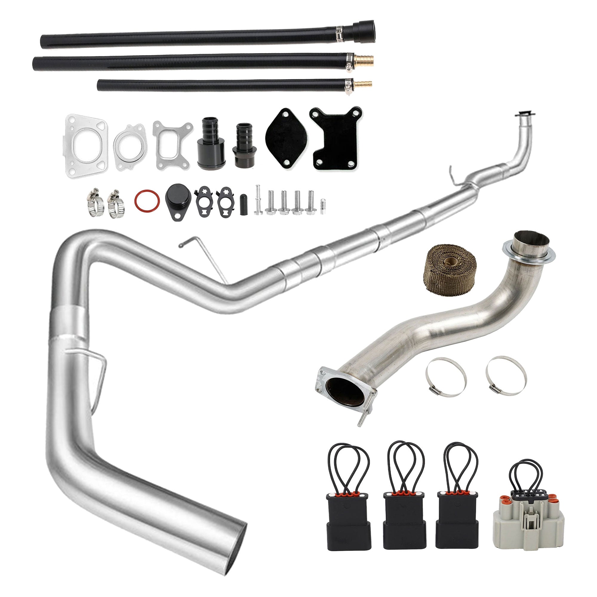 3.5" Downpipe | 4" DPF pipe | EGR Delete | 2017-2019 GM/Chevy Duramax L5P 6.6L