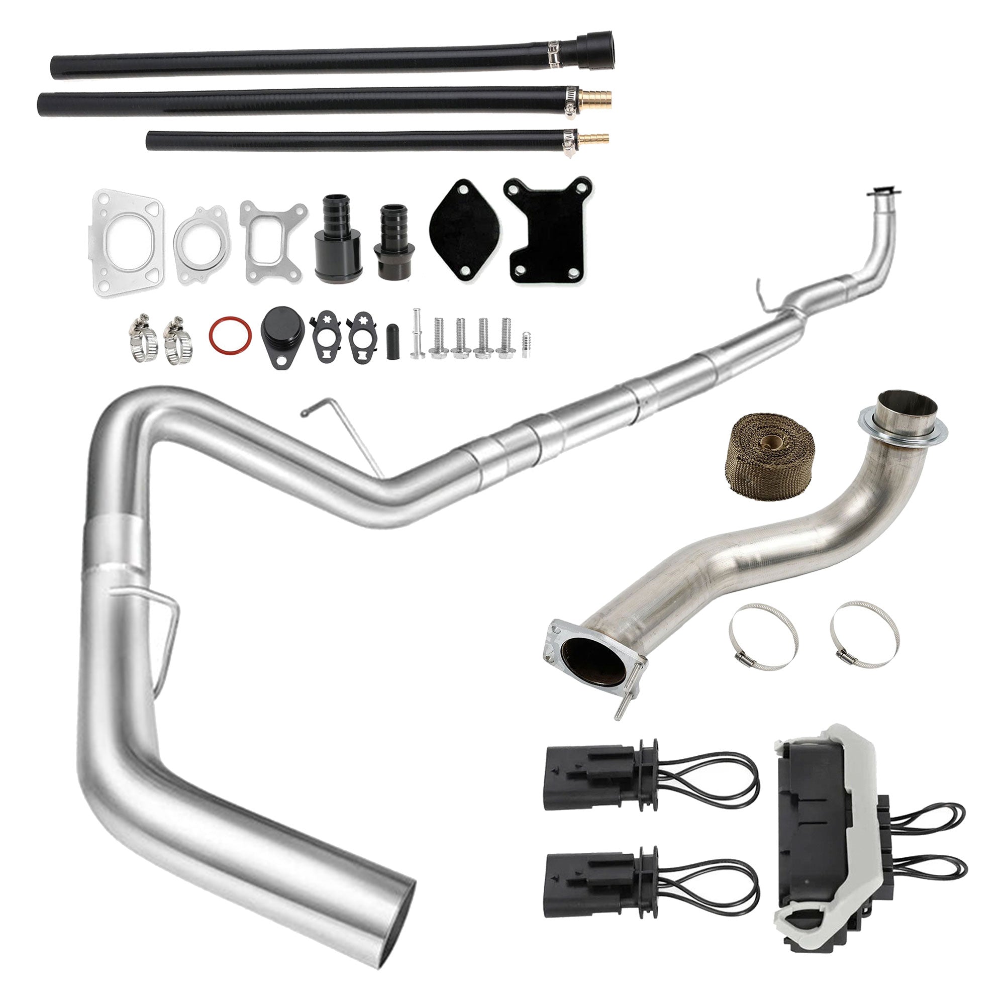 3.5" Downpipe | 4" DPF pipe | EGR Delete | 2020-2022 GM/Chevy Duramax L5P 6.6L