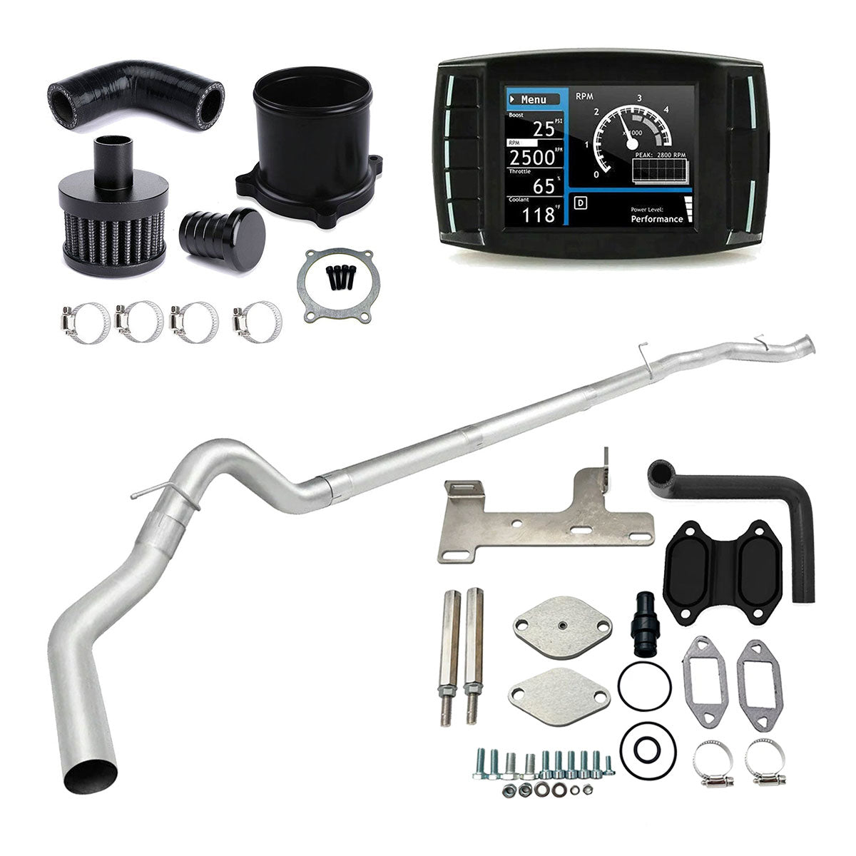 Full Delete Kit 4"DPF/CCV/DEF/EGR | 2010-2012 Ram Cummins 6.7L