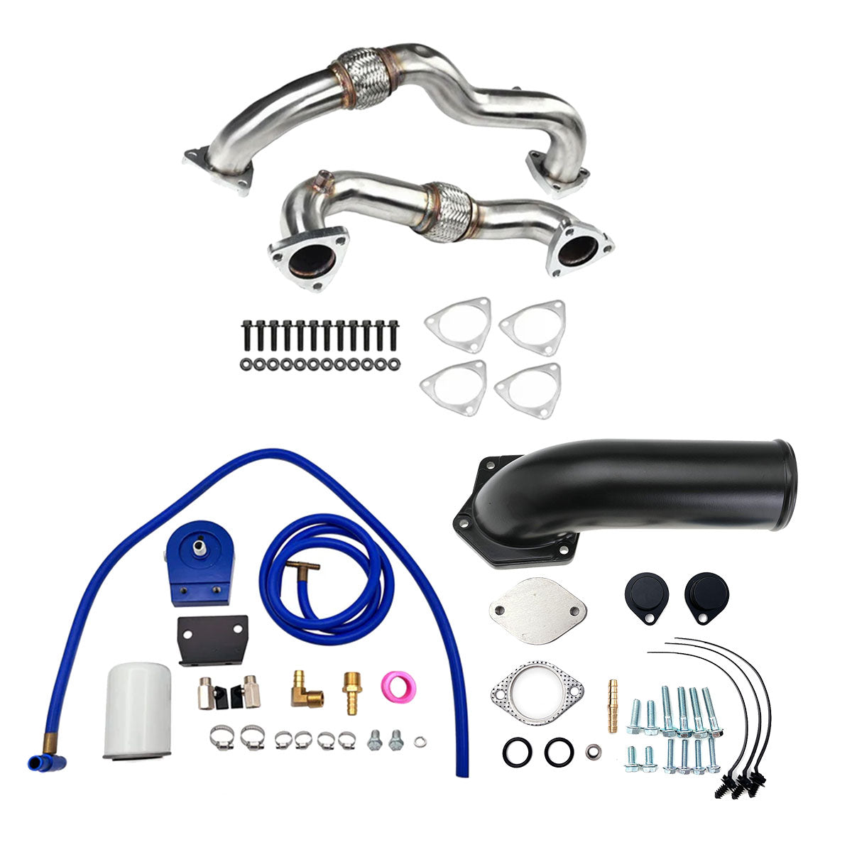 Exhaust Up-Pipe | EGR Delete Kit | 2008-2010 Ford Powerstroke 6.4L