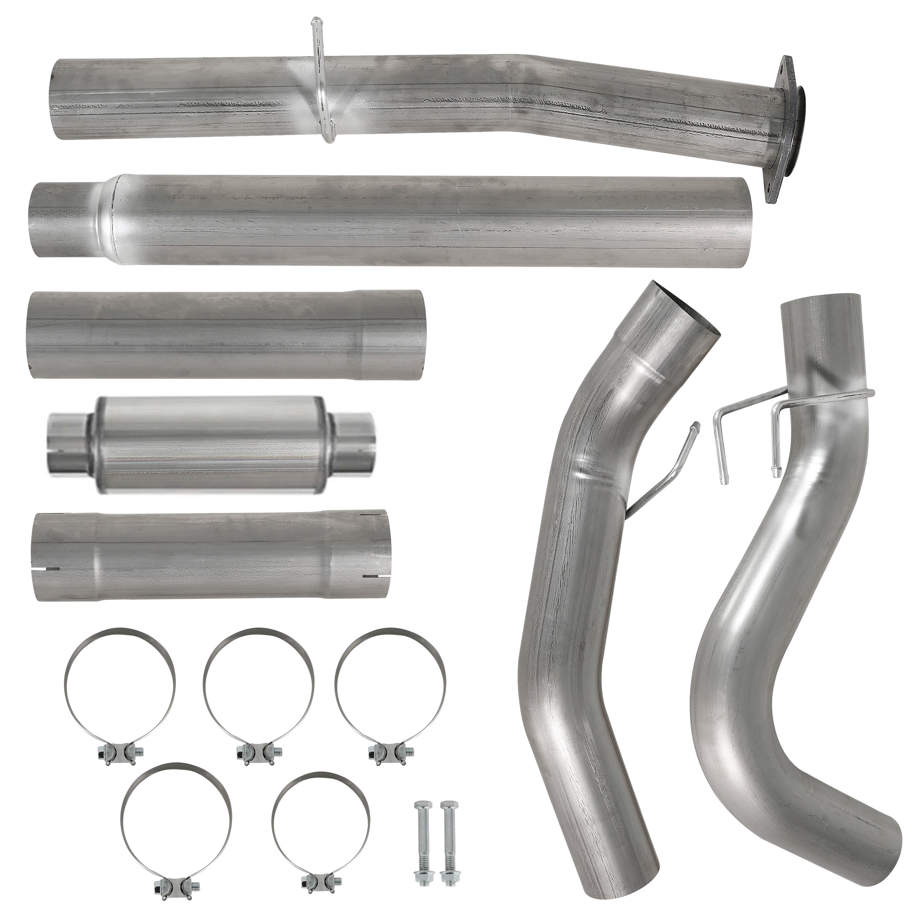 5" DPF Delete Pipe (With Muffler) | 2008-2010 Ford Powerstroke 6.4L