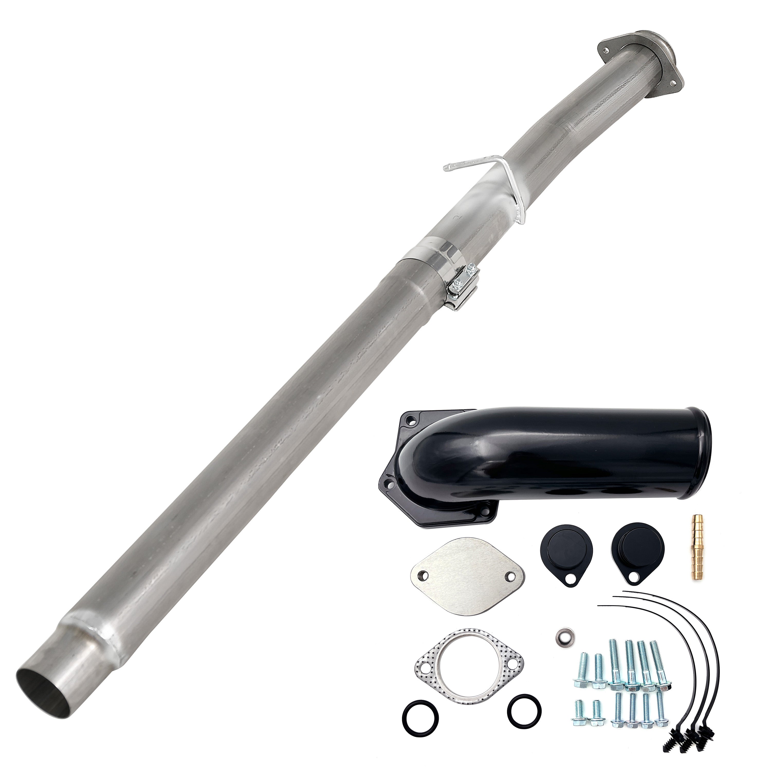 4" DPF Delete Pipe/EGR Delete | 2008-2010 Ford Powerstroke 6.4L