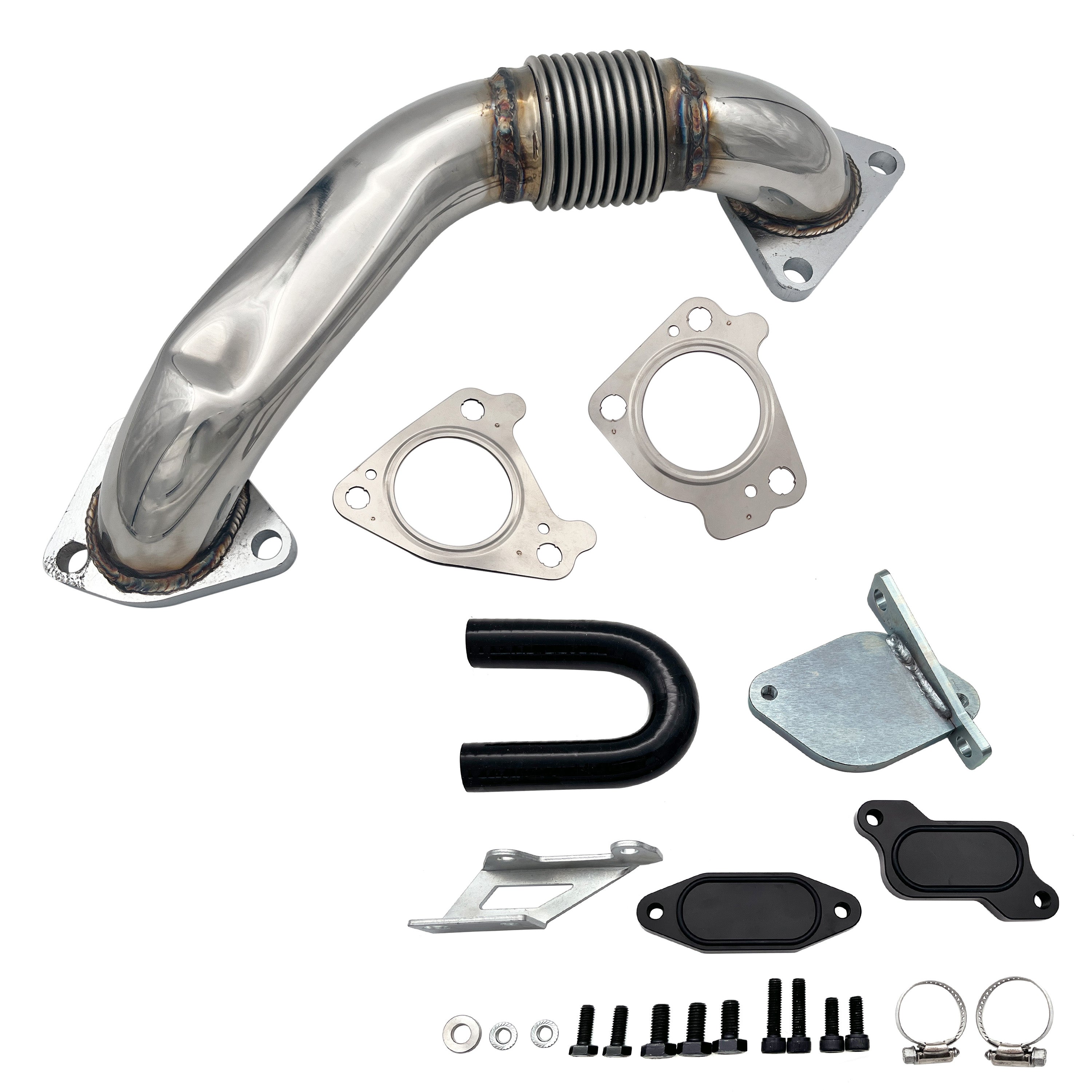 EGR Delete Kit | Passenger Side Up-Pipe | 2007.5-2010 GM/Chevy Duramax LMM 6.6L