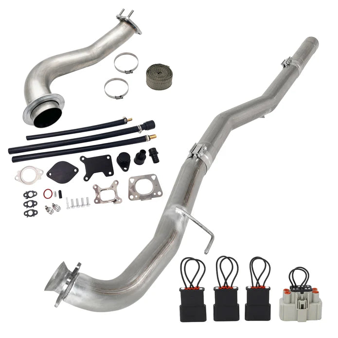 3.5" Downpipe | 4" DPF Pipe | EGR Delete | 2017-2019 GM/Chevy Duramax L5P 6.6L