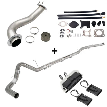 3.5" Downpipe | 4" DPF pipe | EGR Delete | 2020-2022 GM/Chevy Duramax L5P 6.6L