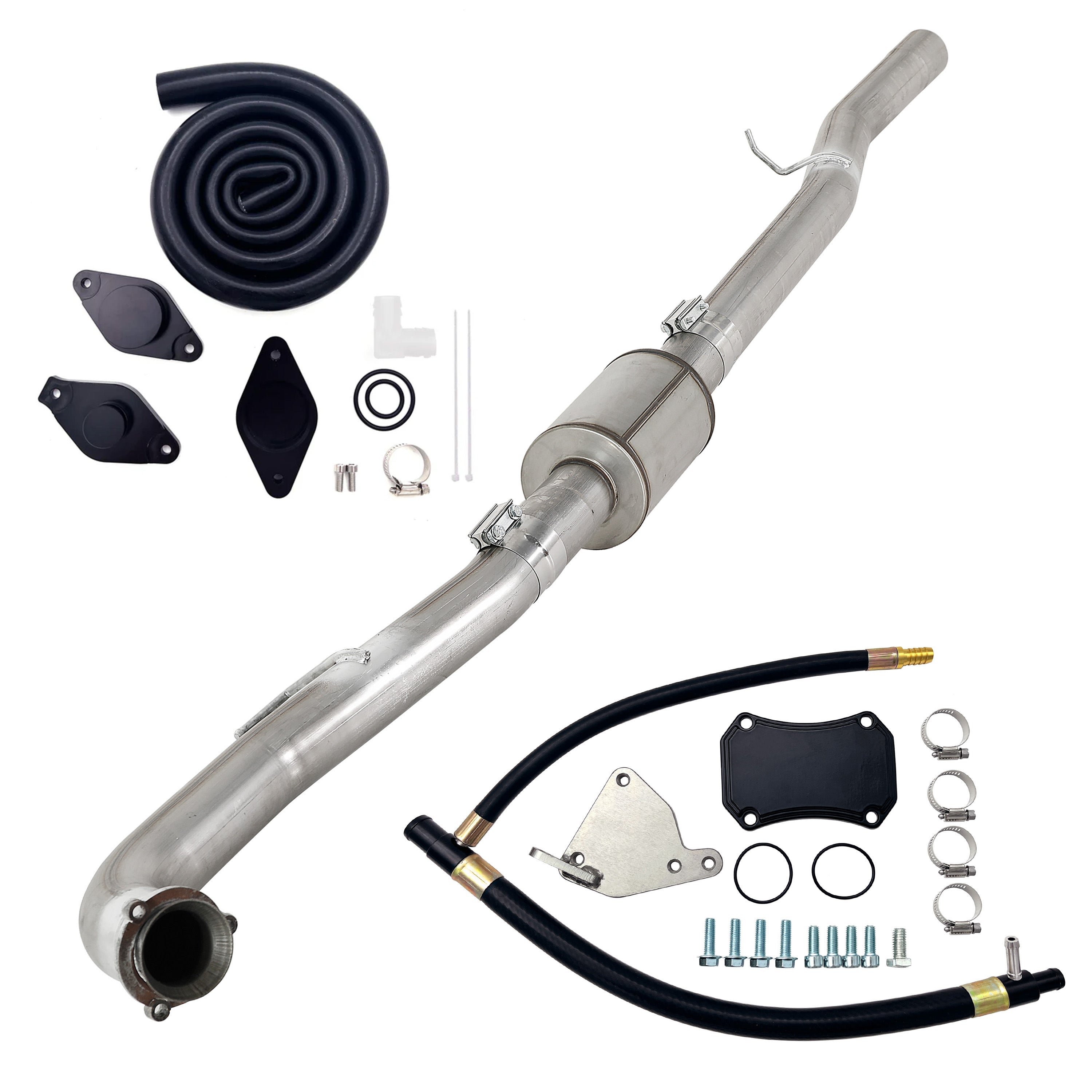 4" DPF & CAT | EGR Delete Kit | 2015.5-2016 GM/Chevy Durama LML