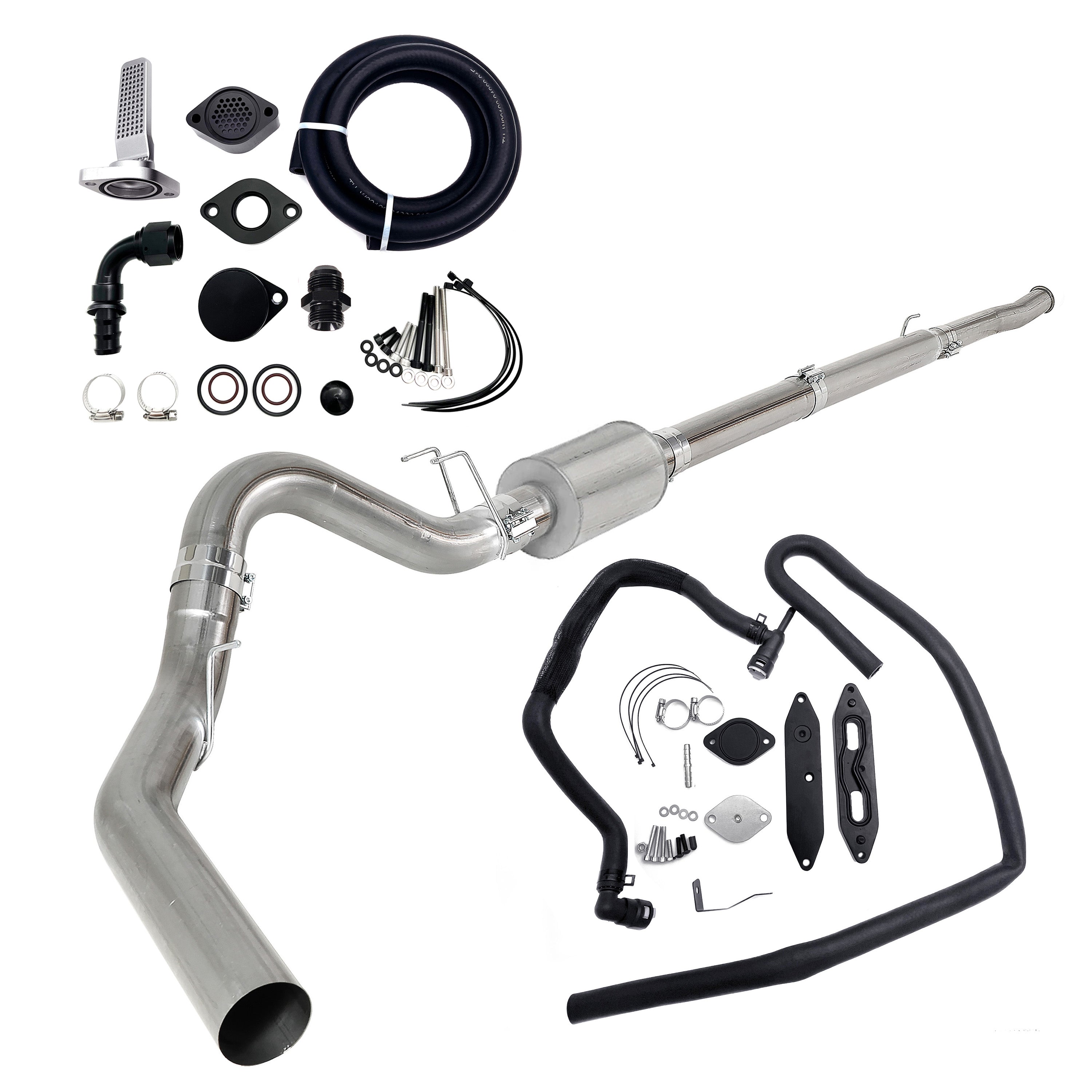 5" DPF Delete Pipe | EGR Delete Kit | 2011-2019 Ford Powerstroke 6.7L