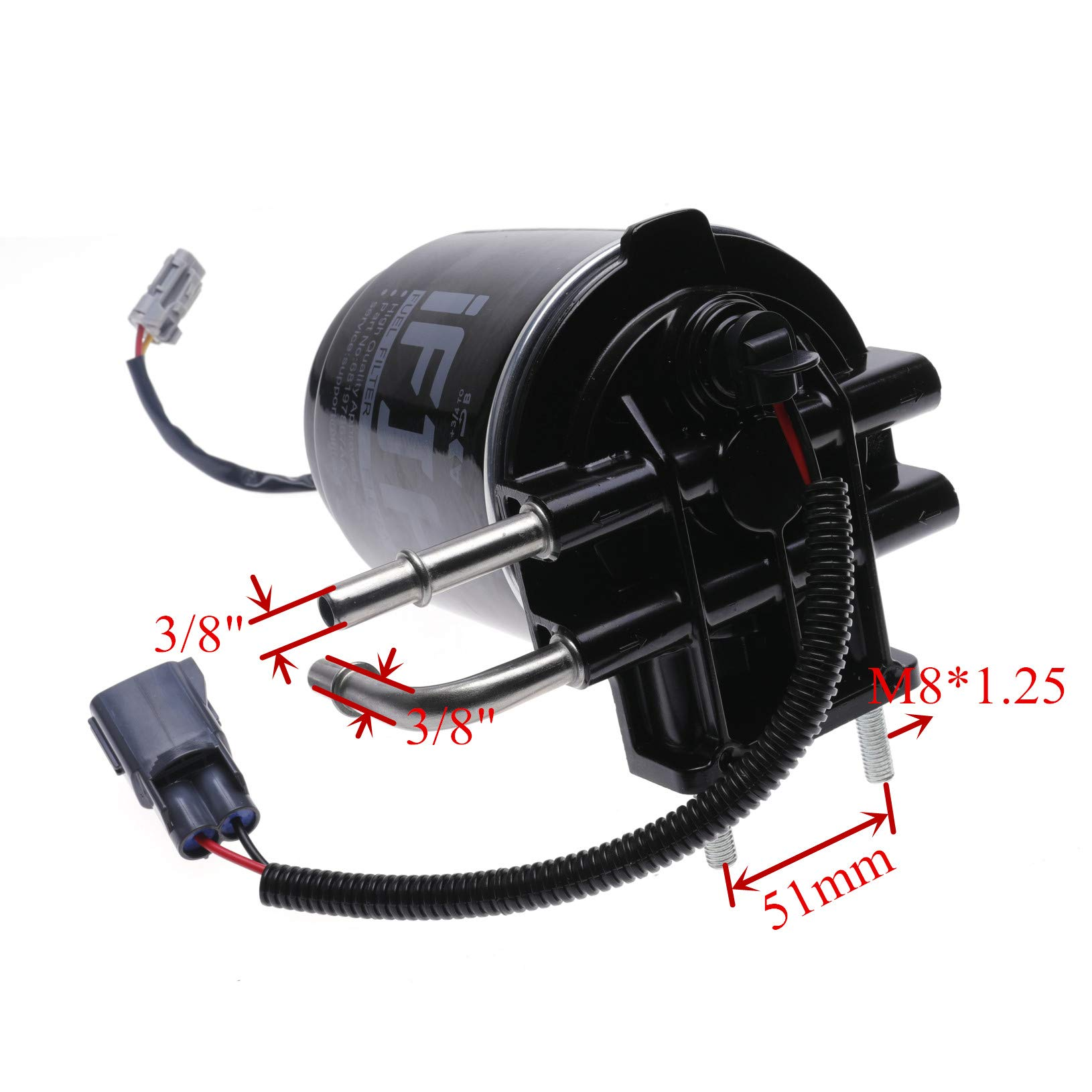 68268285AC Fuel Filter Assembly Fits for Ram 2500 3500 4500 5500 6.7L 2013-2018 Turbo Diesel Engine for 68197866AA 68197866AB 68268285AB