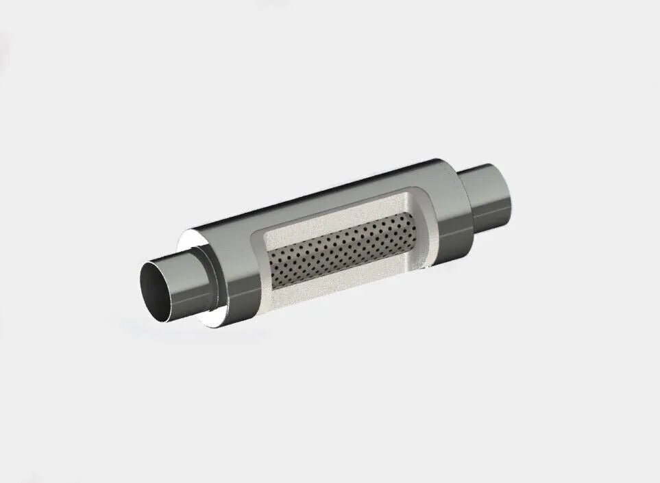 2.5" Stainless Steel Muffler | Diesel Exhaust Generic